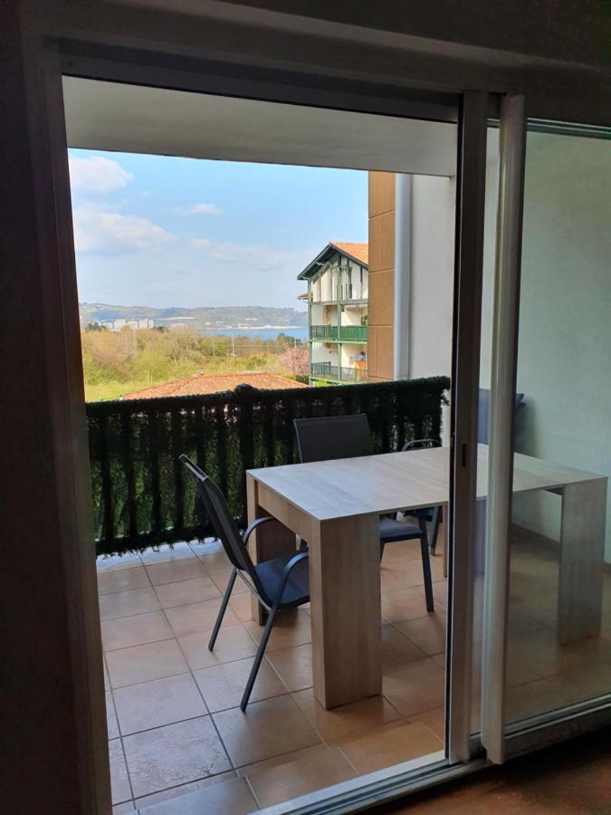 Hendaye: Joli T3, Piscine Et Parking Avec Vue Sur L'Ocean Exterior foto